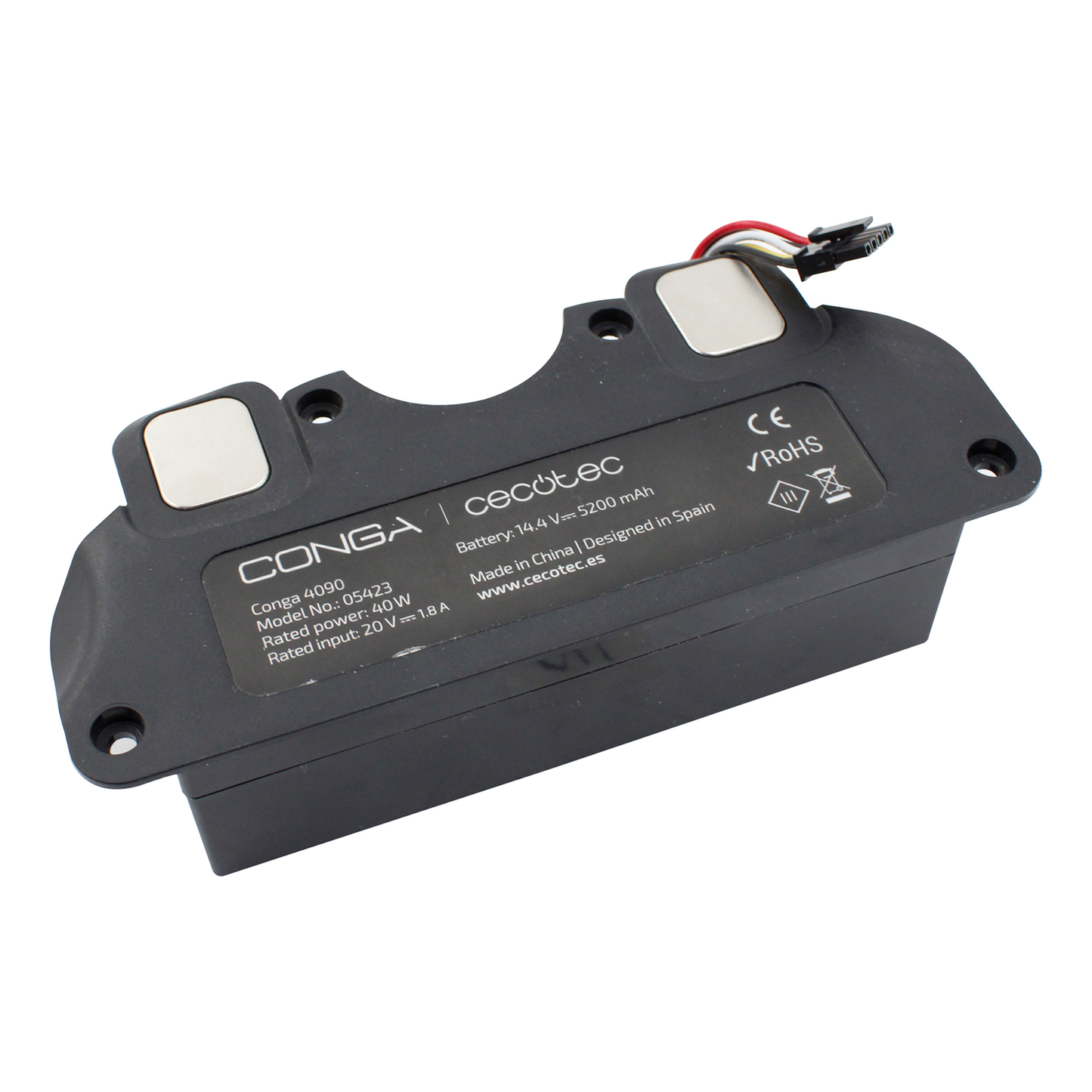 Bateria 04 Cecotec 4090 - Original Conga 4690 Ultra | Conga 4490 | Conga 4090