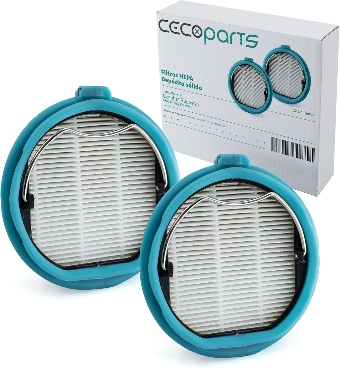 Pack de 2 Filtro primario Conga Rockstar 8500 Infinity ErgoWet Animal / Conga Rockstar 8500 Infinity ErgoWet Animal Turbo