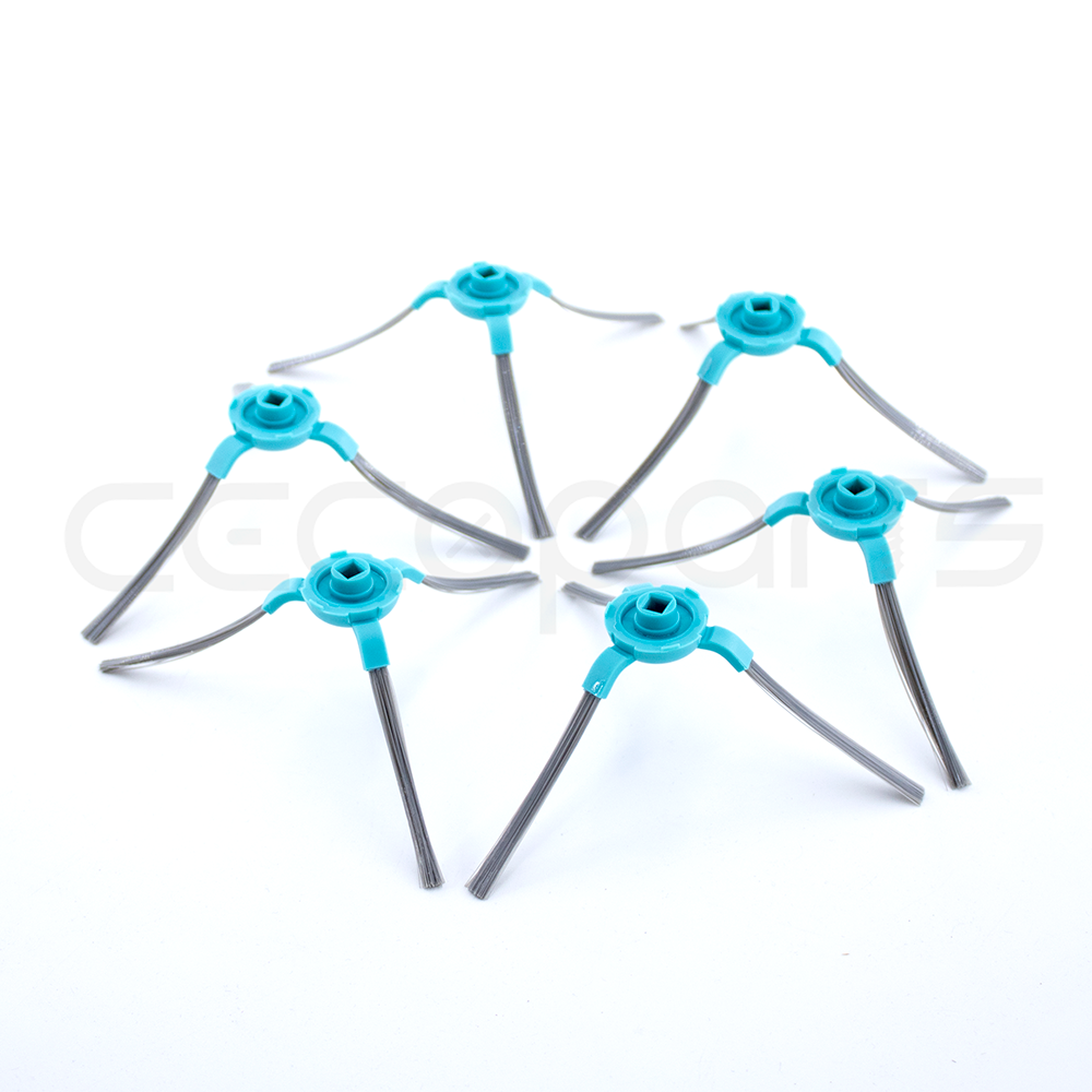 Pack 6 Cepillos Escobillas Laterales Para Cecotec Conga Series 1290 | 1390 | 1490 | 1590