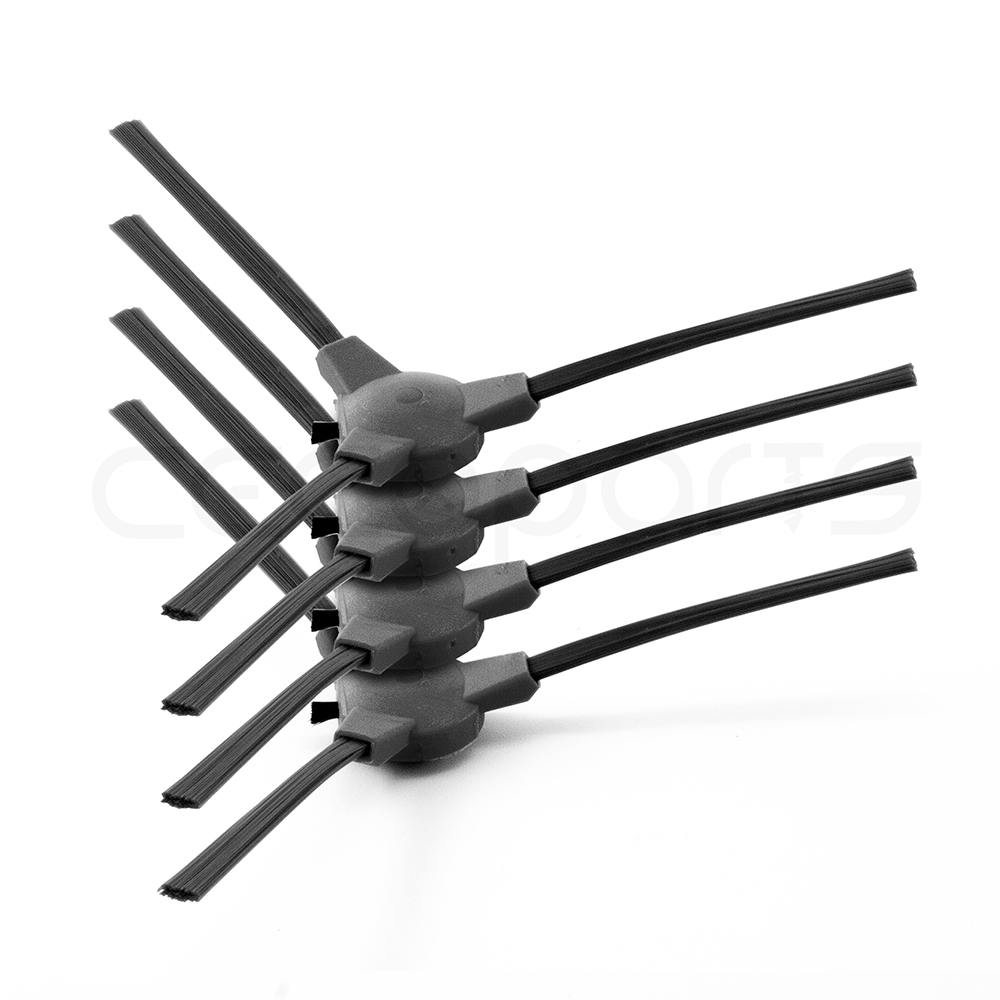 Pack 4 Cepillos | Escobillas | Para Cecotec Conga 2290 Ultra | Titanium. Pack Repuestos | Accesorios Para Robot Aspirador