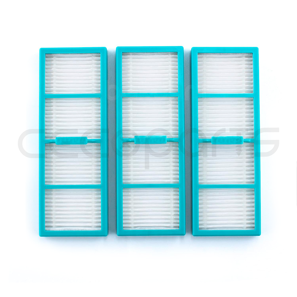 Pack 3 Filtros HEPA, depósito solidos, para Cecotec Conga 8090 Ultra 9090. Pack repuestos y accesorios para robot aspirador