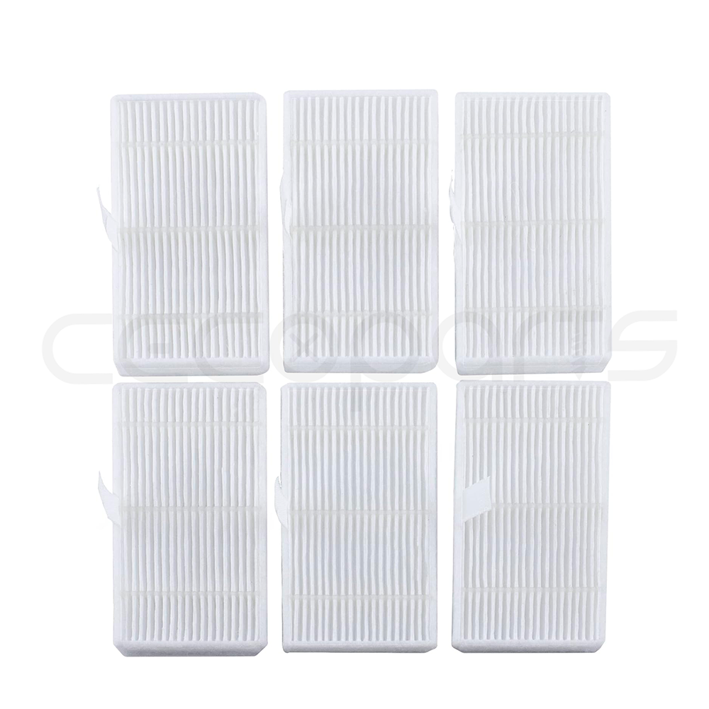 Pack 6 Filtros Hepa Para Deposito De Mixto De Cecotec Conga 2290 Ultra | Titanium. Filtros Hepa Para Robot Aspirador