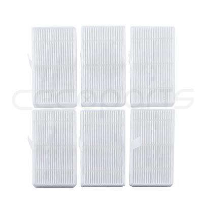 Pack 6 Filtros Hepa para deposito de Mixto de Cecotec Conga 2290 Ultra y Titanium. Filtros HEPA para robot aspirador