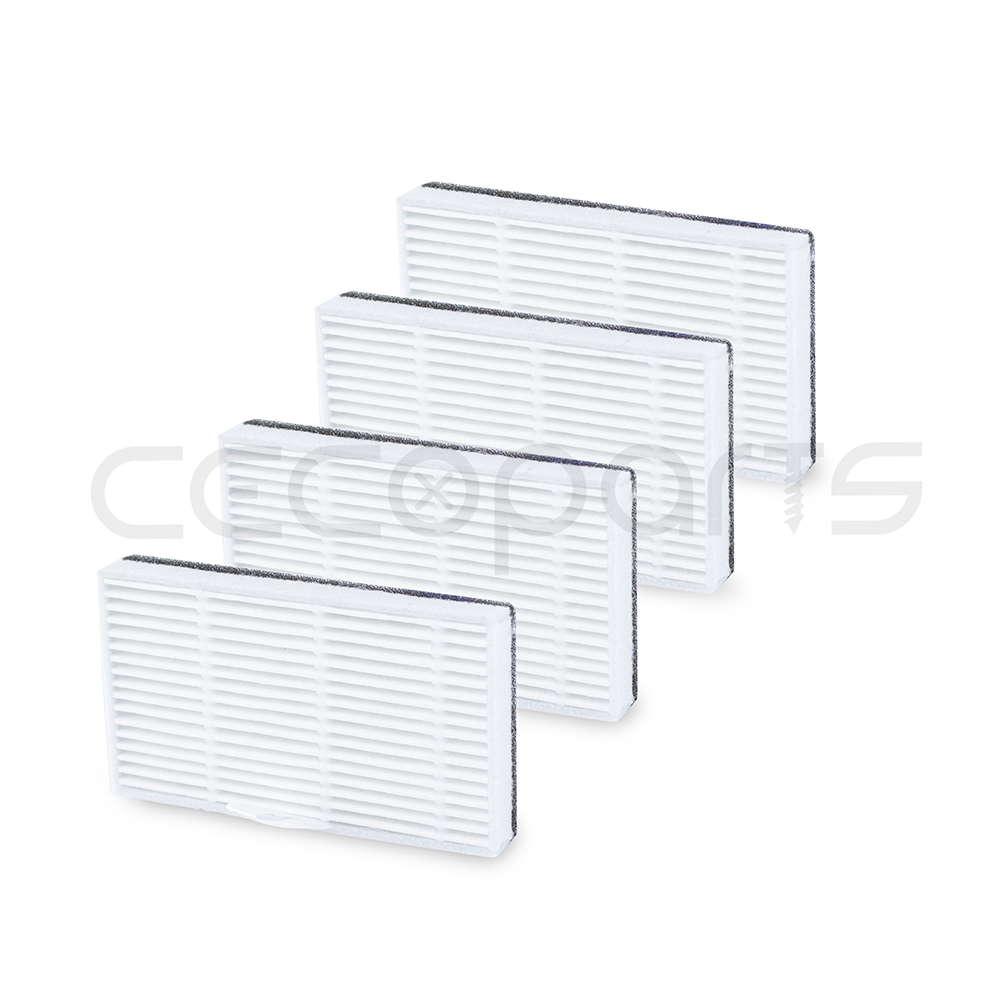 Pack 4 Filtros, para Cecotec Conga 2499 ULTRA Genesis y 2299 ULTRA Home y 2299 INERTIAL para DEPOSITO MIXTO. Pack repuestos y accesorios para robot aspirador