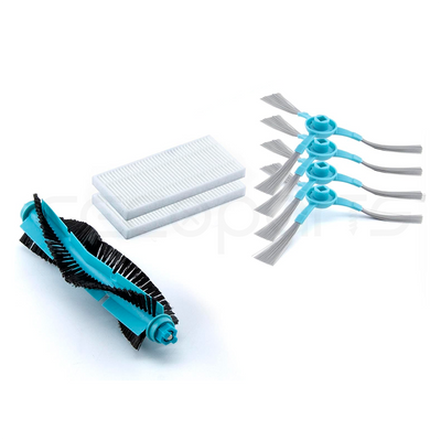 Kit Accesorios Cecotec Conga 1690, 1890, 2090, 2290 Panoramic y 2690, 2 Filtros, 4 Cepillos, 1 Rodillo Multifuncion. Despega el Filtro de la Carcasa y sustitúyelo por e Nuevo.