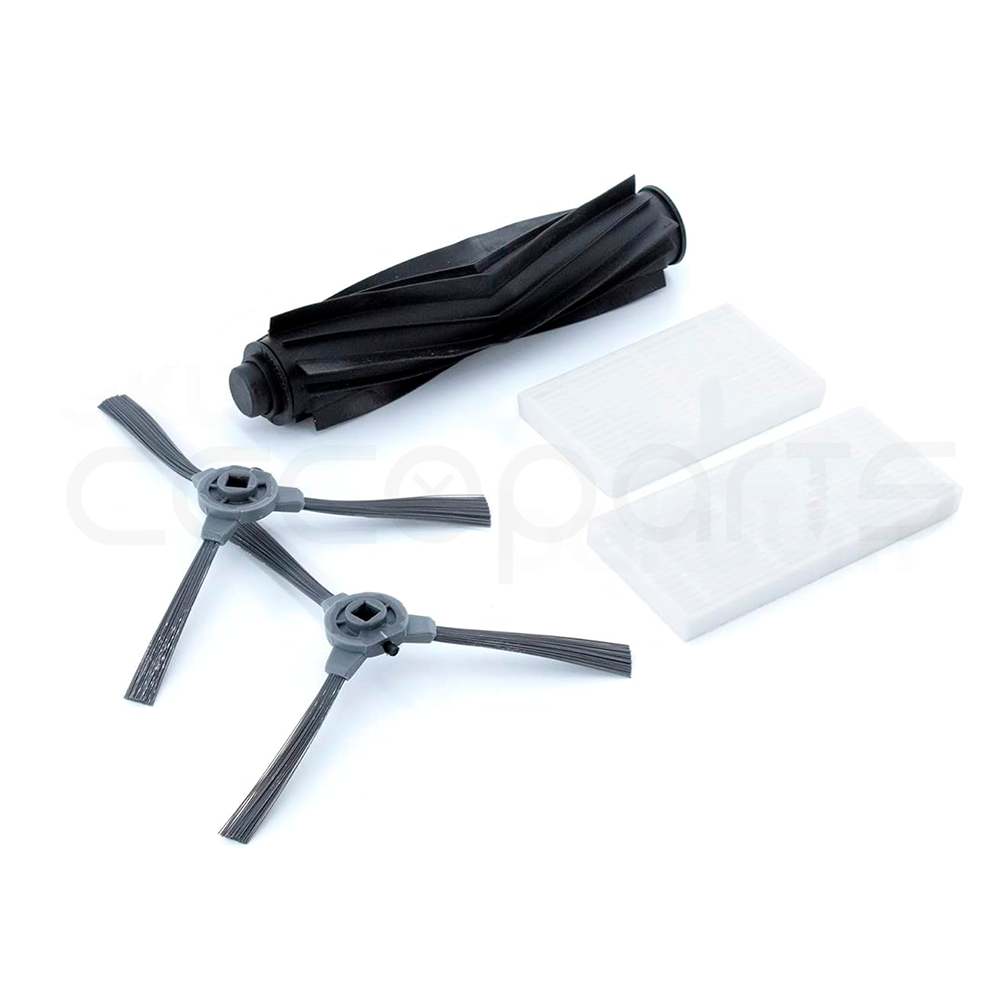 Pack 1 Rodillo Mascota, 1 Filtro Deposito polvo, 1 Filtro Deposito Mixto, 2 Escobillas Laterales, para Cecotec Conga 2290 ULTRA /2290 TITANIUM / 2290 ultimate