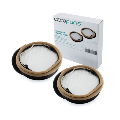 Pack de 2 Filtros para aspiradora Cecotec Conga Rockstar 10500 Solar AquaPet Flex. De alta eficiencia para aspirador escoba