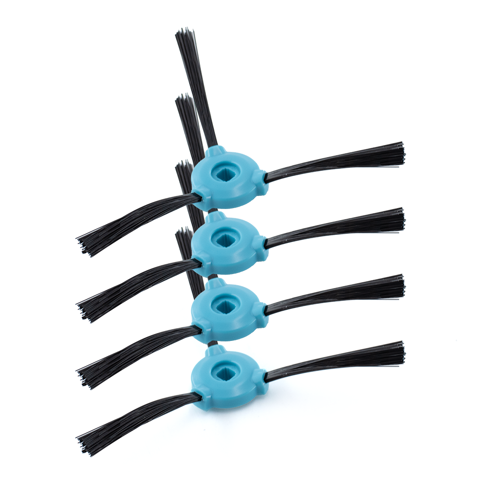 Pack 4 Cepillos Escobillas Laterales para Conga Wet / Slim Wet / Excellence / Excellence Dry / Slim / 750 / Slim 890 / Slim 890 Wet / 899 Slim / Serie 899 Slim Wet / Excellence 990 / Excellence 990 Dry