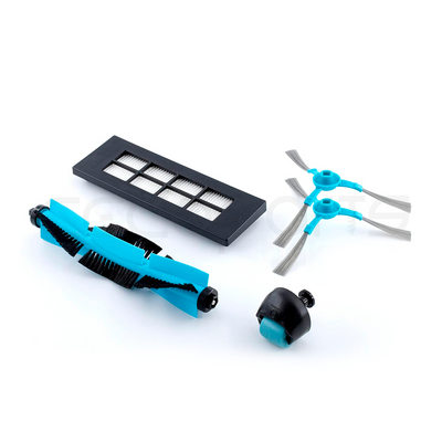 Kit Accesorios Cecotec Conga 3090, 3091, 3092, 1 Filtro 2 Cepillos 1 Rueda Omnidireccional 1 Rodillo. Repuestos y Accesorios para Robot Aspirador