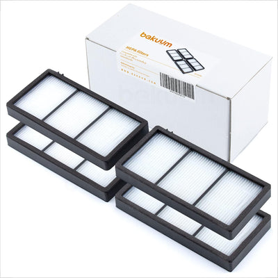 Pack 4 Filtros HEPA Compatible con iRobot Roomba Serie 800 y 900