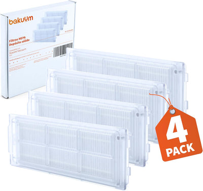 Pack 4 Filtros HEPA, para Xiaomi S12 Filtro para depósito mixto de agua y depósito de polvo