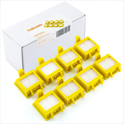 Pack 8 Filtros HEPA Compatible con iRobot Roomba Serie 700 Pack repuestos y Accesorios para Robot Aspirador