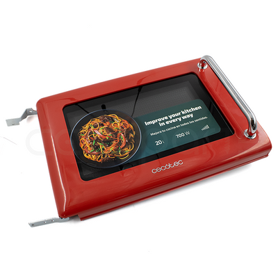 Puerta con Tirador Microondas ProClean 3010 Retro Red