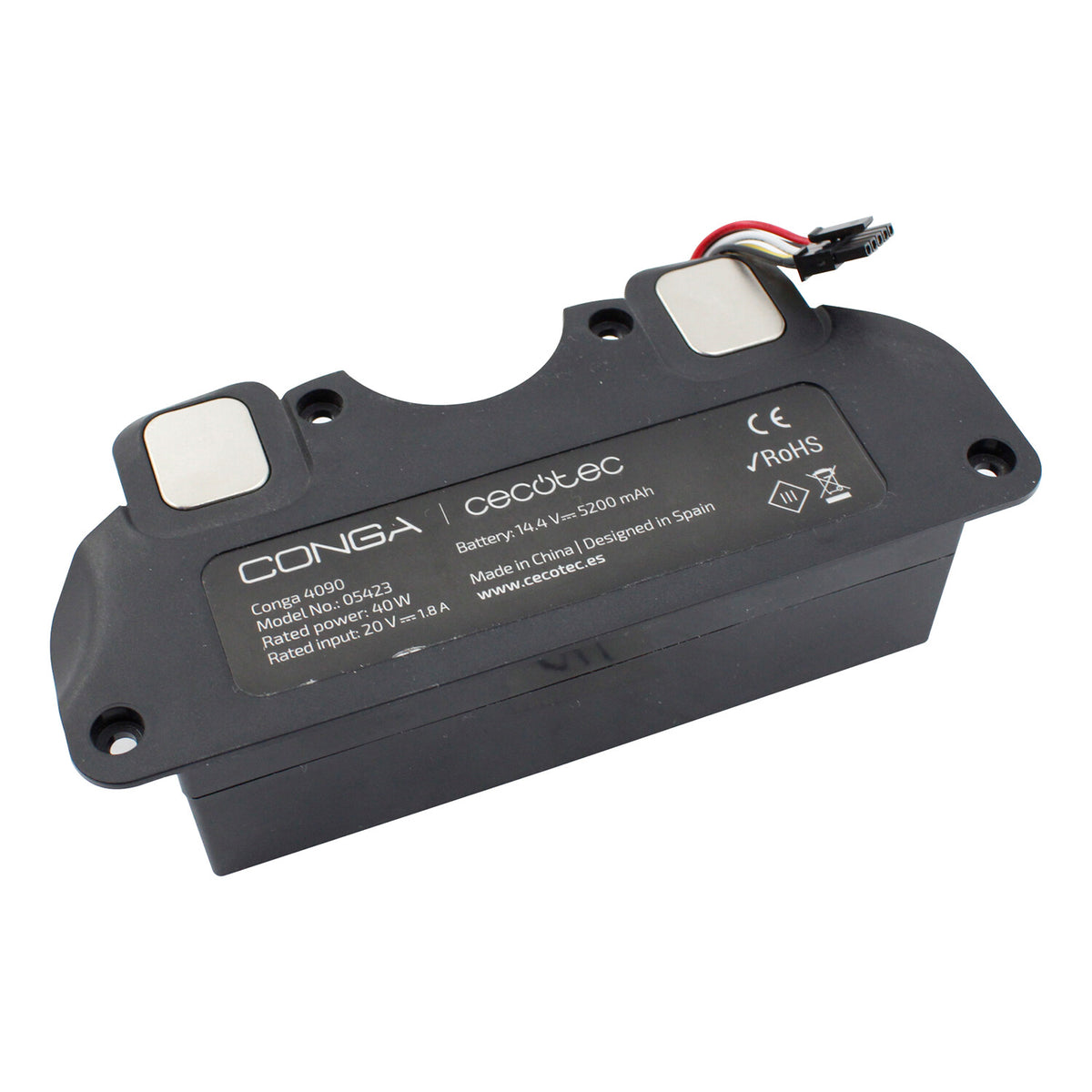 Bateria 04 Cecotec 4090 - Original Conga 4690 Ultra | Conga 4490 | Conga 4090