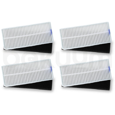 Pack 4 Filtros Conga Flash(Ultimate|Titanium|Vital)|Quick&Clean(Titanium|Vital)|1990(Titanium|Vital|Con.T)|999(Titanium|Vital X)|5290 Ultra|1790(Ultra|Titanium|Vital)|990 Vital|1099|1090(Base|Force)