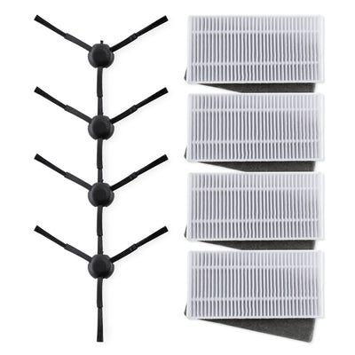 Set De Mantenimiento Para Conga Z100 | Conga Z100 X-treme. Compuesto por 4 cepillos laterales y 4 filtros de alto rendimiento. (ref.119672 - ref.114630)