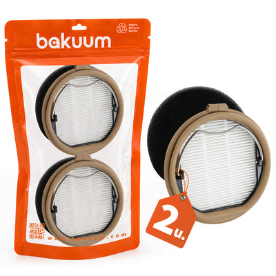 Pack 2 Filtros Alto Rendimiento Para Rx70 Aquapet Flex | Conga Rockstar 10500 Solar Aquapet Flex