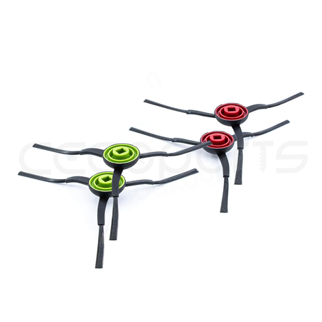 Pack 4 Cepillos Escobillas Laterales Cecotec Conga Eternal Laser Vital / X-Treme / Ultimate / Max Vital / Max X-Treme / Max Pet / Max Ultimate / Pet Vital / Pet X-Treme / Pet Titanium / Pet Ultimate