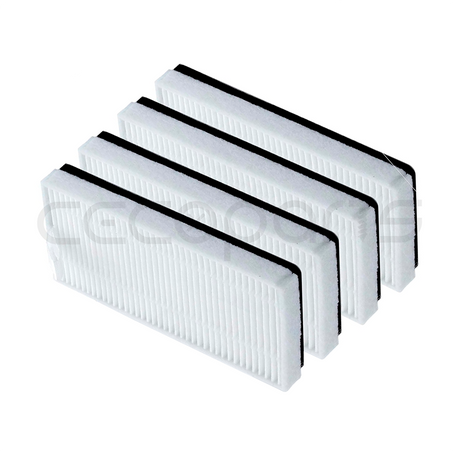 Pack 4 Filtros Hepa para deposito mixto, para conga 1690/1890/2090/2290 panoramic/2690/perfect&clean vital/perfect&clean titanium/perfect&clean absolute 