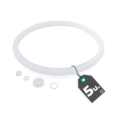 Goma de silicona para ollas GM — compatible con series B / C / D / E / F / G / H y Cocimix (diámetro 22 cm) para 5-6L — junta de sellado
