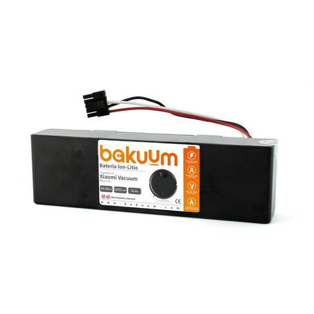 BAKUUM Batería 6200 mAh para Xiaomi Mop S12. Capacidad de 6200 mah 46.08Wh 14.4V. Larga autonomia. Rendimiento Optimizado. Facil Montaje