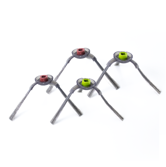 x4 Cepillos para Conga 8290 Immortal. Pack escobillas Laterales. Pack repuestos y Accesorios para Robot Aspirador