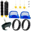 EPIEZA BAKUUM Pack de x2 Neumaticos, x1 Rueda, x3 Cepillos, x2 Filtros y x2 Rodillos Repuestos Accesorios para Aspiradoras iRobot Roomba Serie 600